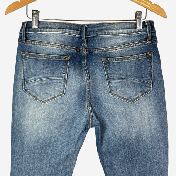 Anthropologie Driftwood Candace Mid-Rise Floral Embroidered Ankle Jeans Size 29 - Picture 6 of 16